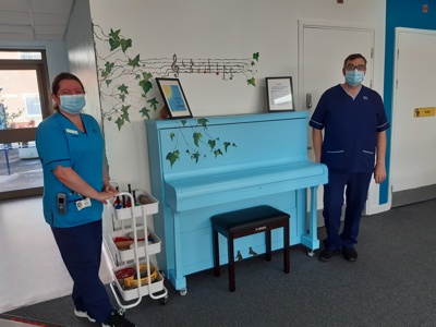 Sitting Room Piano With Staff