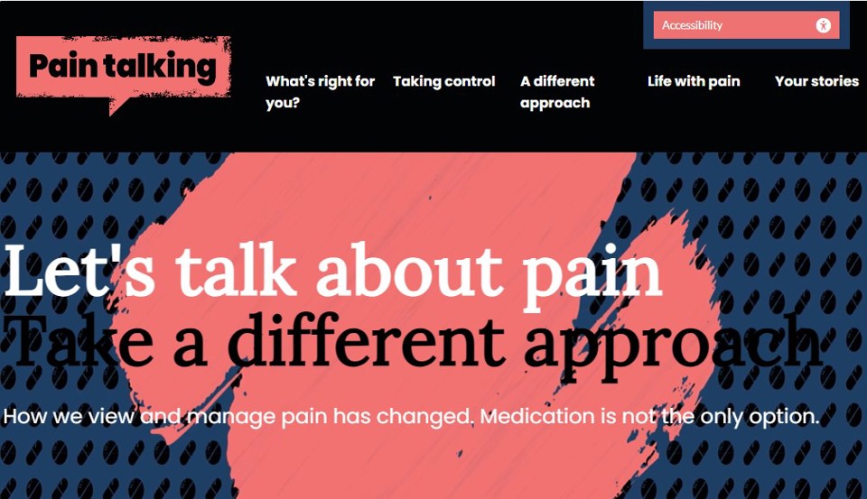 Pain Talking  website screengrab