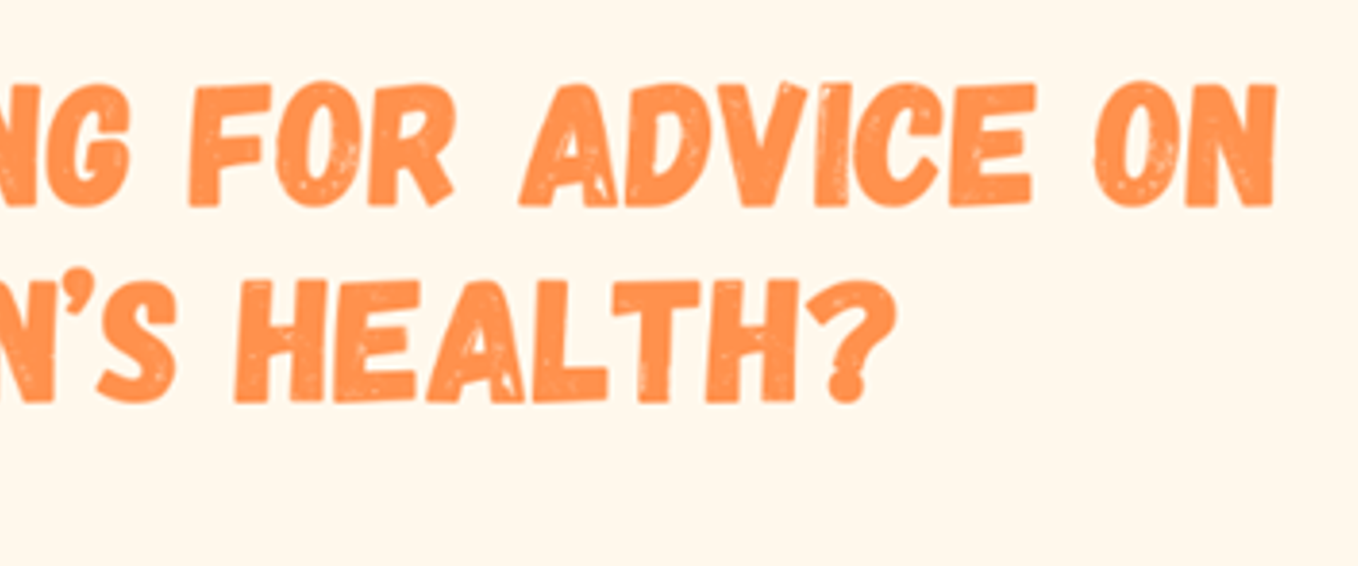 Newsletter Banner Women's Health