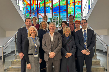 Minister for Public Finance Visits Queen Margaret Hospital